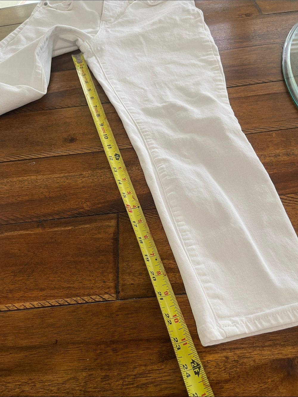 Lucky Brand White Ava Mid Rise Crop Skinny Jeans size 8/29 cropped - Picture 7 of 14